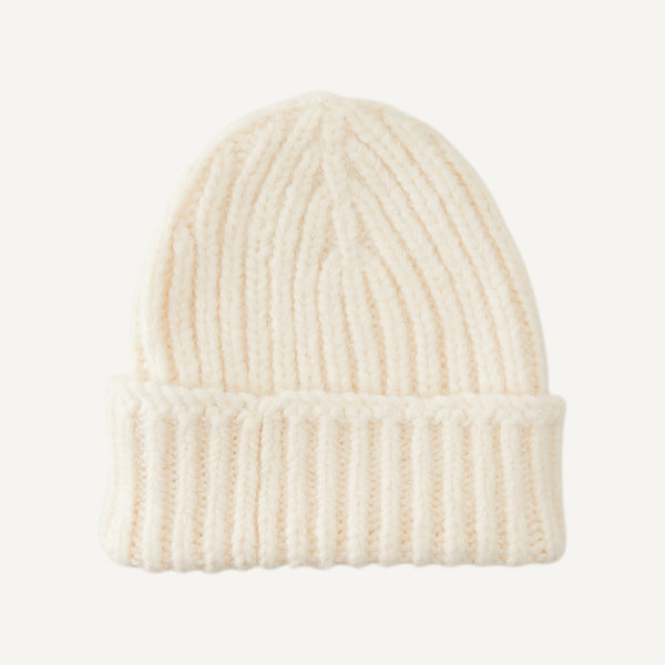 PLAIN GOODS ALPACA RIBBED HAT