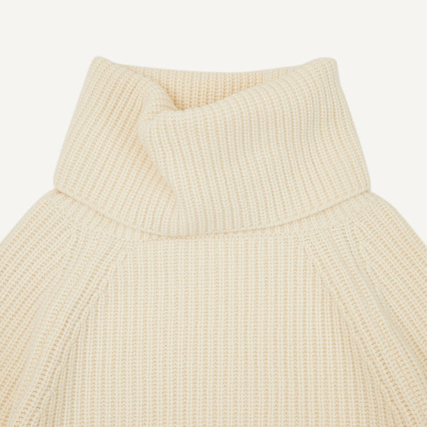 PLAIN GOODS WIDE ROLL NECK SWEATER