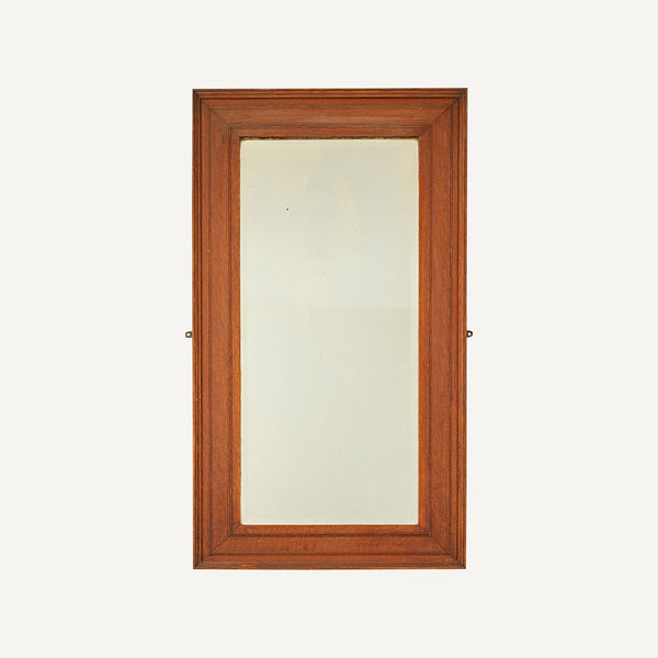 ANTIQUE OAK FRAMED MIRROR