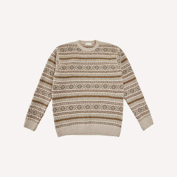 PLAIN GOODS FAIRISLE CREWNECK SWEATER