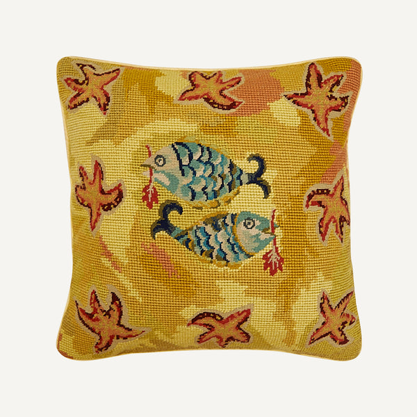 VINTAGE NEEDLEPOINT PILLOW