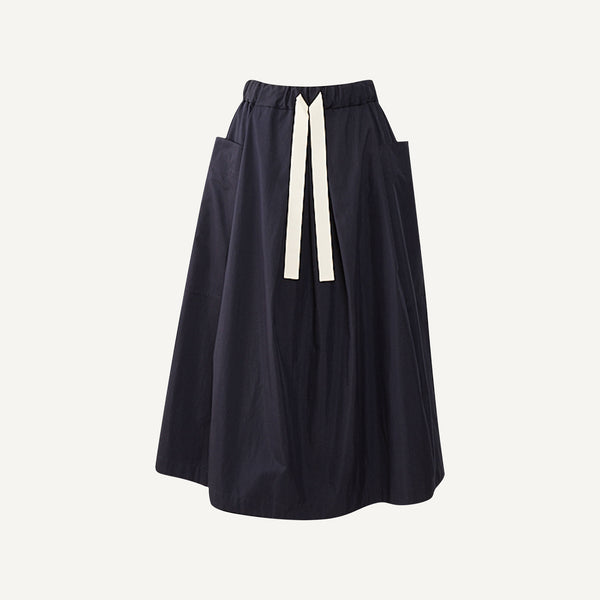 NICO POPLIN DRAWSTRING SKIRT