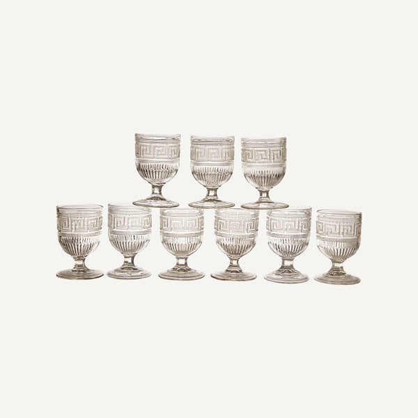 ANTIQUE ROMAN KEY GOBLETS