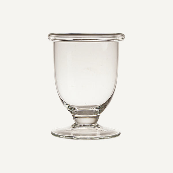 VINTAGE FOOTED GLASS VASE