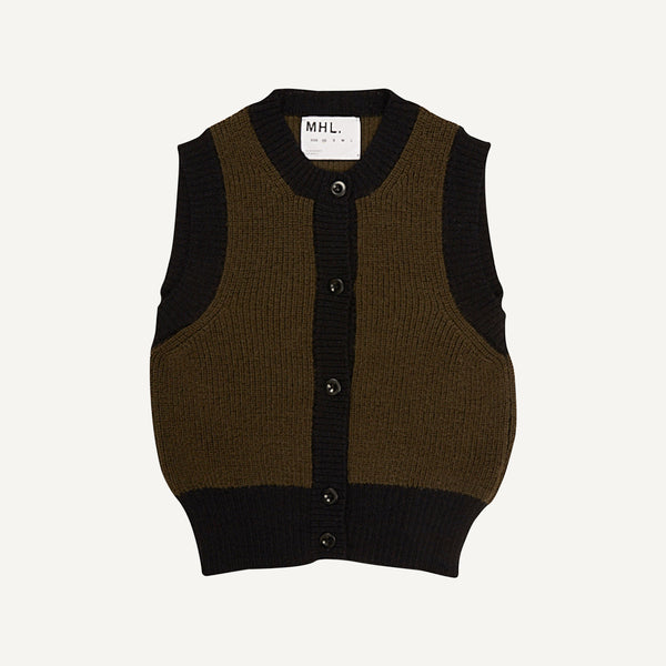 MHL CONTRAST TRIM WAISTCOAT