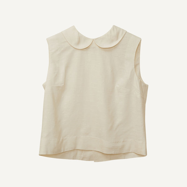 VINTAGE CASUALS UNLIMITED + PLAIN GOODS SLEEVELESS BLOUSE