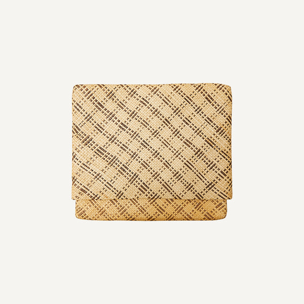 VINTAGE WOVEN STRAW CLUTCH