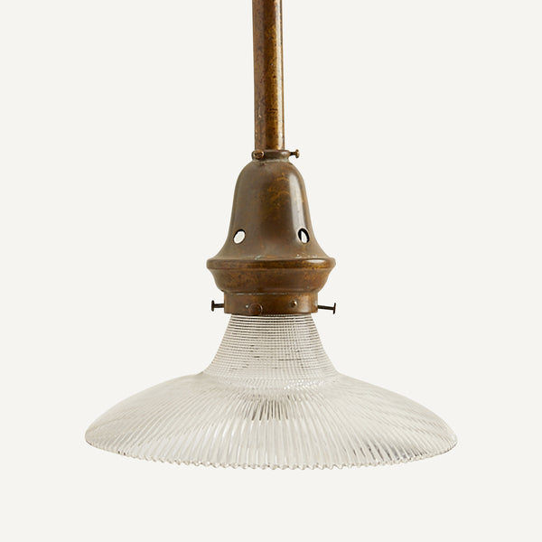 ANTIQUE HALOPHANE HANGING LIGHT