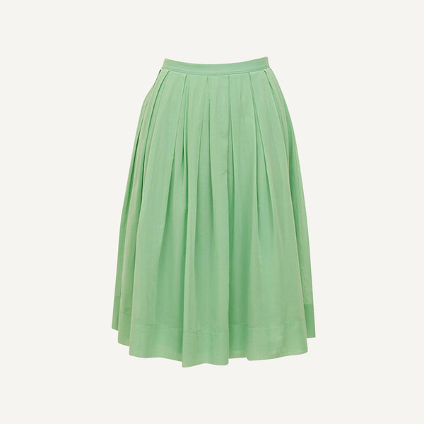 VINTAGE PLEATED VOILE SKIRT