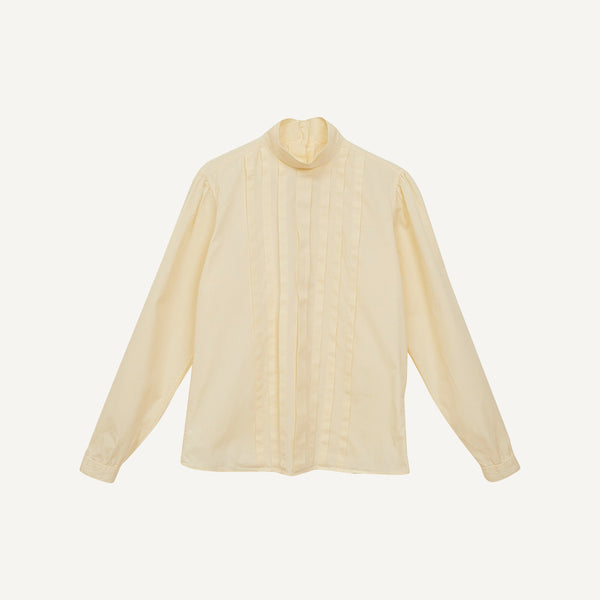 VINTAGE INDIVIDUALIZED SHIRTS + PLAIN GOODS PLEATED SHIRT