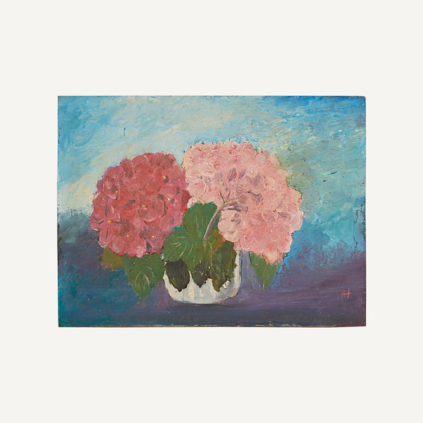 VINTAGE HYDRANGEA PAINTING