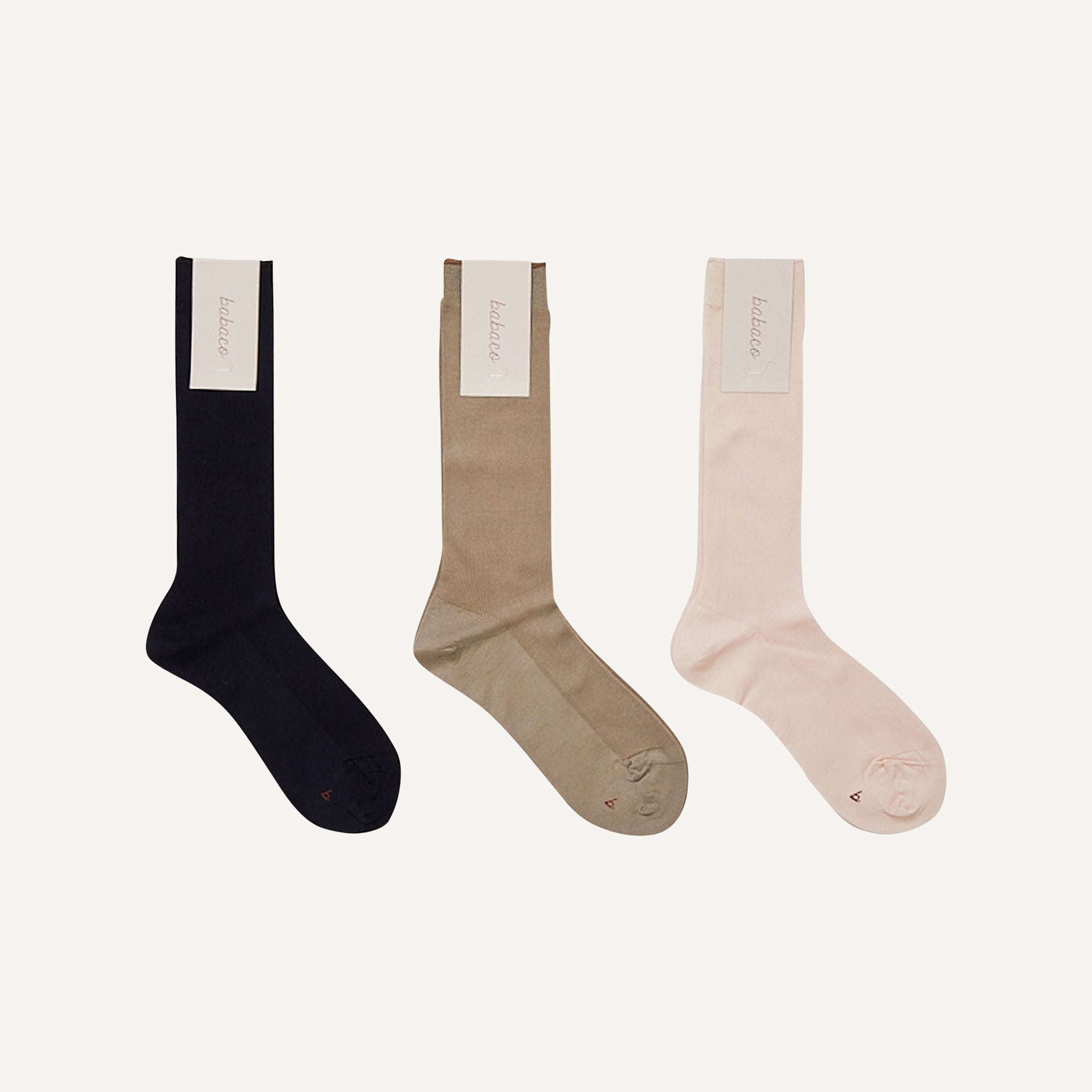 BABACO FINE RIBBED SOCKS