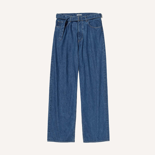 AURALEE SELVEDGE BELTED DENIM