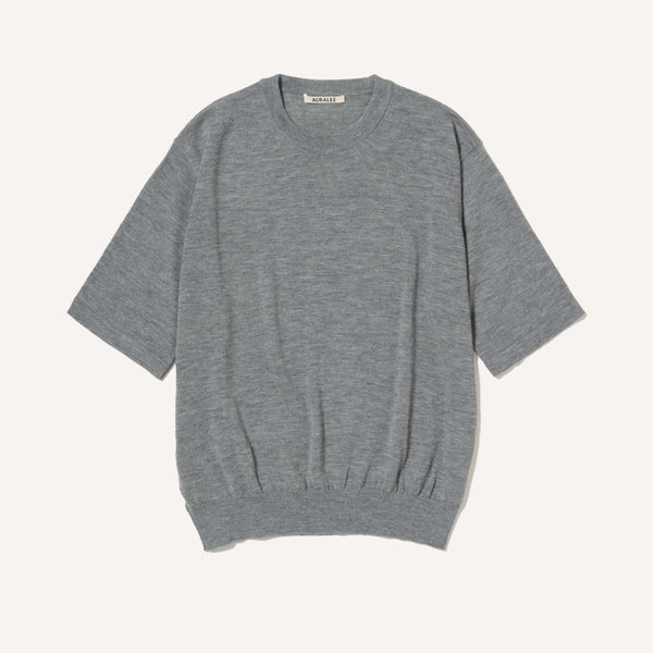 AURALEE HARD TWIST CASHMERE TEE