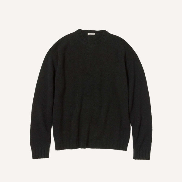 AURALEE SHETLAND CASHMERE CREWNECK