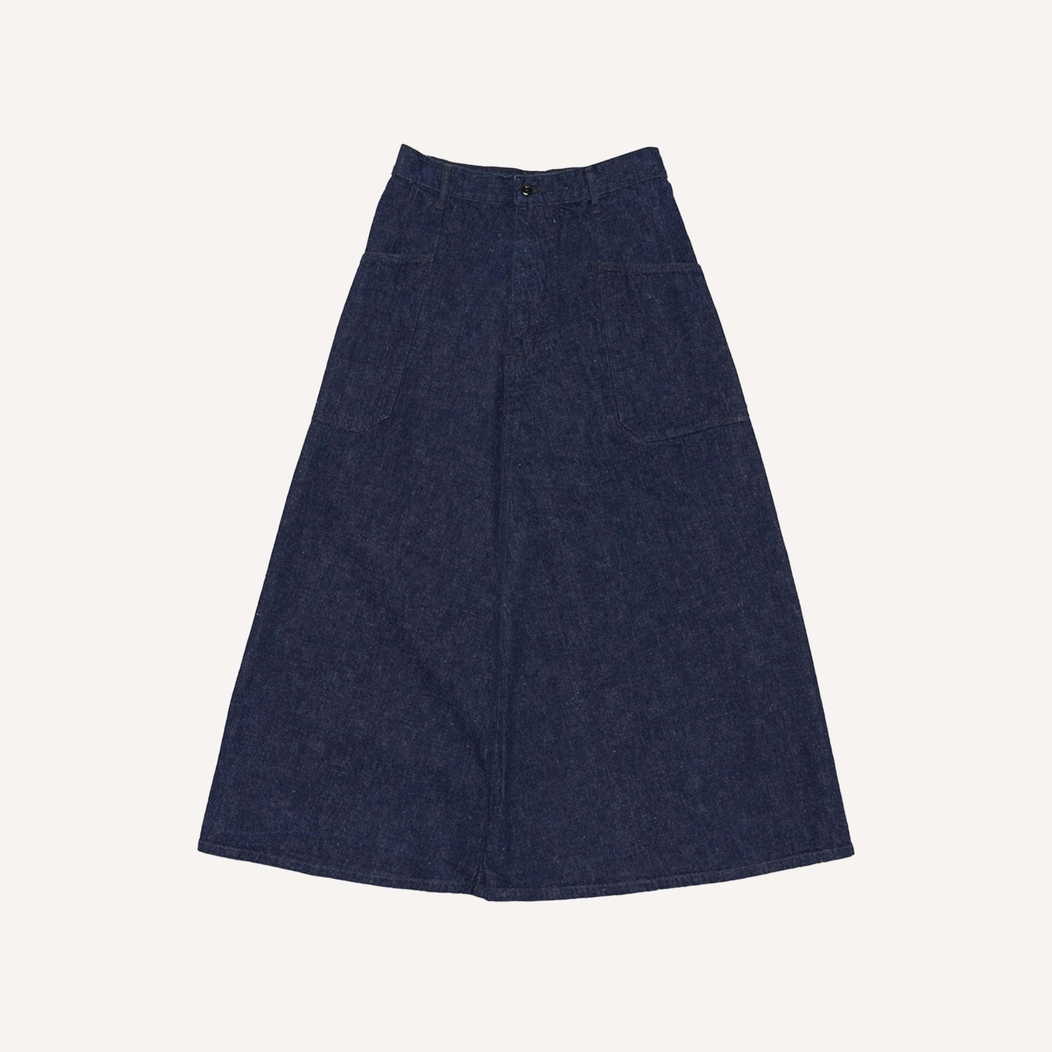 ORSLOW SIDE SEAMLESS DENIM SKIRT