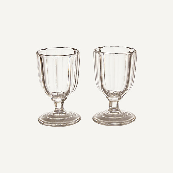 ANTIQUE HUBER CORDIAL GLASSES