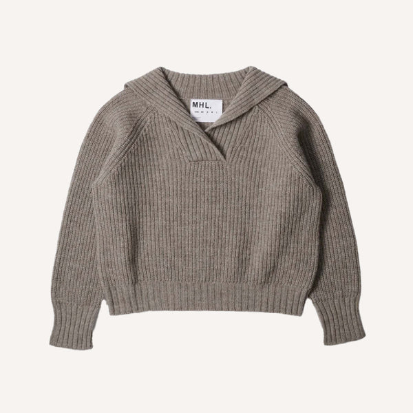 MHL CHUNKY SAILOR COLLAR SWEATER