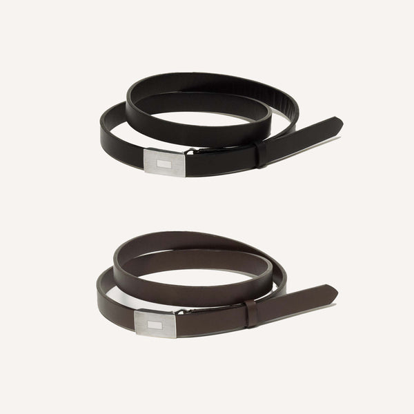 AURALEE SLIDE BUCKLE BELT