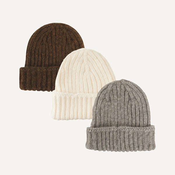 PLAIN GOODS ALPACA RIBBED HAT