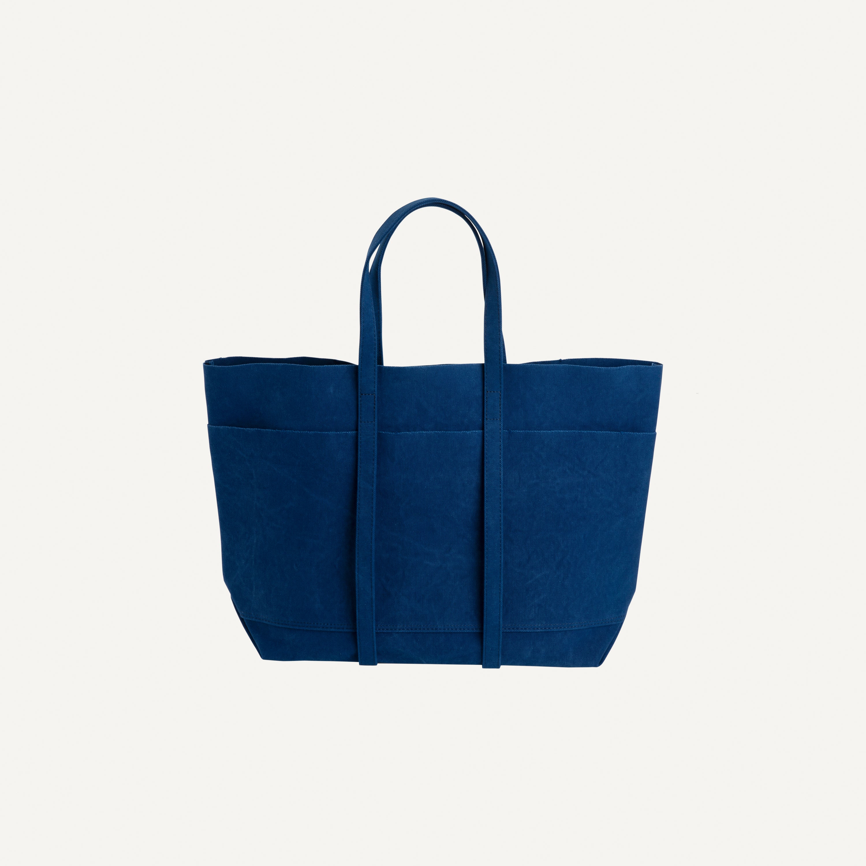 Namu Shop - Amiacalva Washed Canvas 6-Pocket Tote Medium - Blue