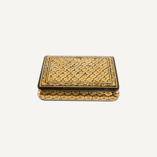 VINTAGE GILT LACQUERED BOX