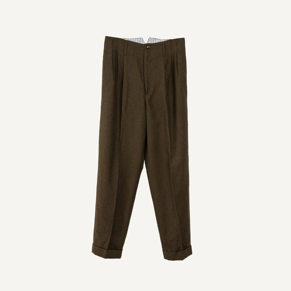 VINTAGE VENTILO + PLAIN GOODS PLEATED TROUSERS